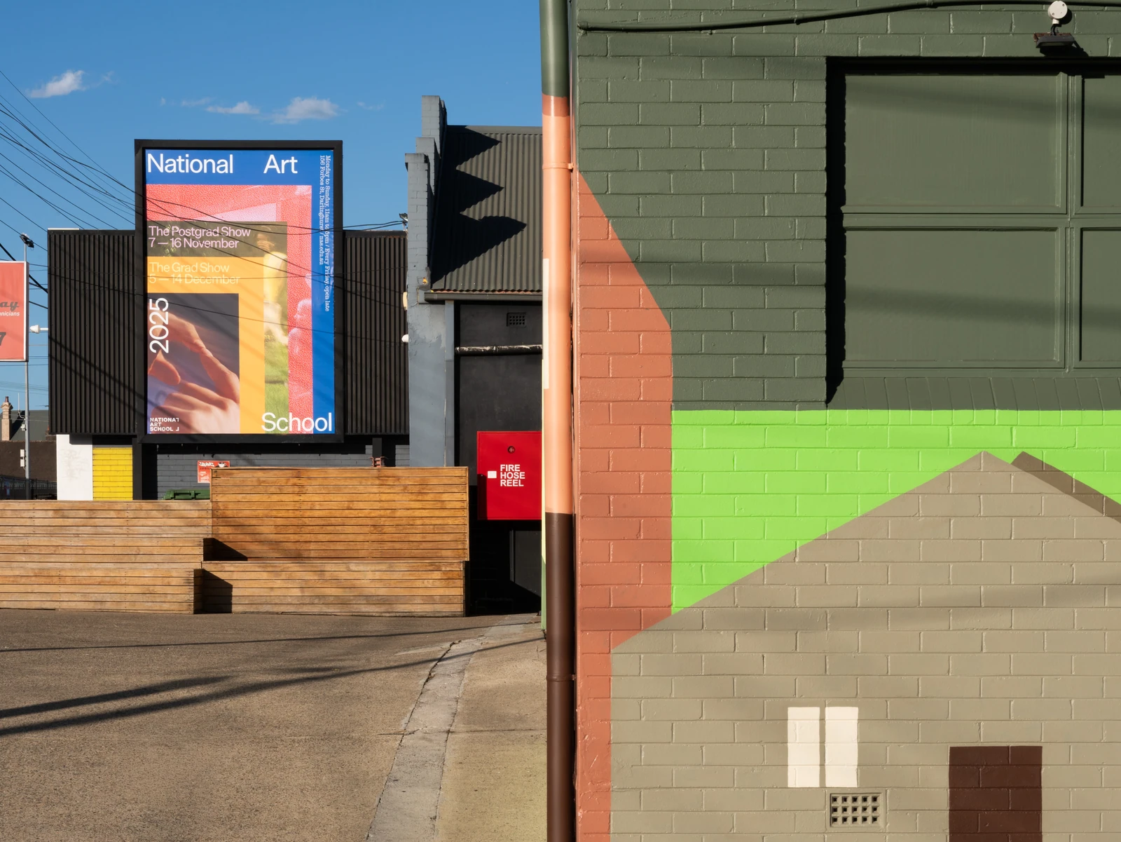 National Art School campaign billboard in the street